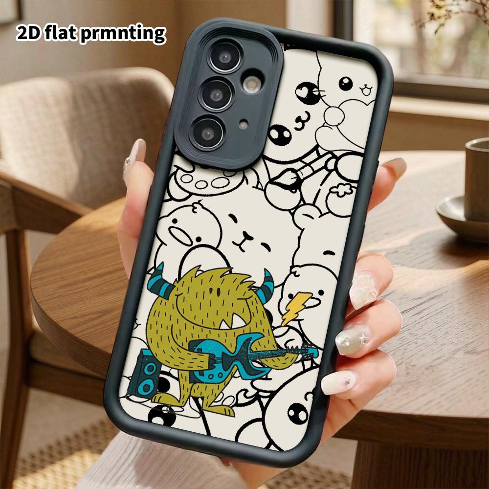 Phone Case: 2D flat, suitable for Samsung Galaxy A34 A35 M05 M06 S20 S22 S21 FE Plus 5G protective cases, fluffy little monster, perfect Christmas and