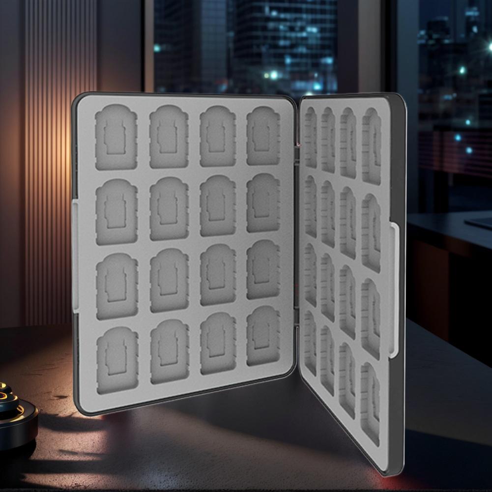 Portable Game Protective Organizer with 32 Game Card Slots Game Case Holder for Switch 2 2025/OLED/Lite Game Cards Accessories