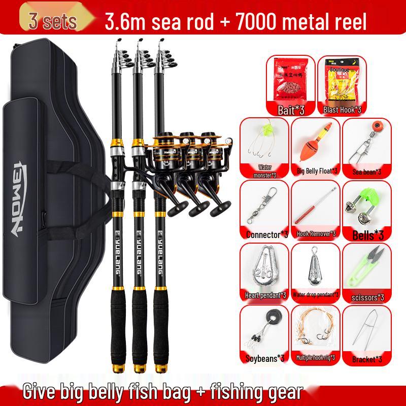 Sea Fishing Rod Set: Complete Long-Cast Gear Kit