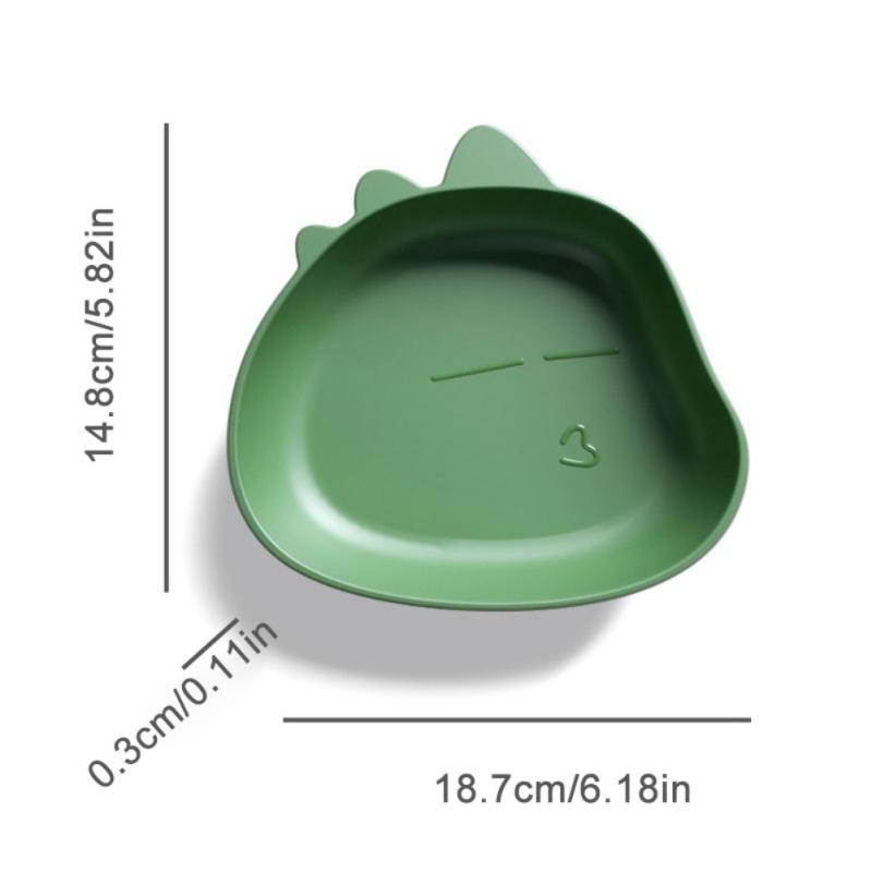 Prato de jantar doméstico, bandeja de servir desenhos animados para lanches de frutas, pratos planos de plástico, pires, cupcake, sobremesa, prato de festa em casa