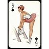 Custom Aluminum Tin Sign Art - Vintage Playing Cards and Women Wall Decor