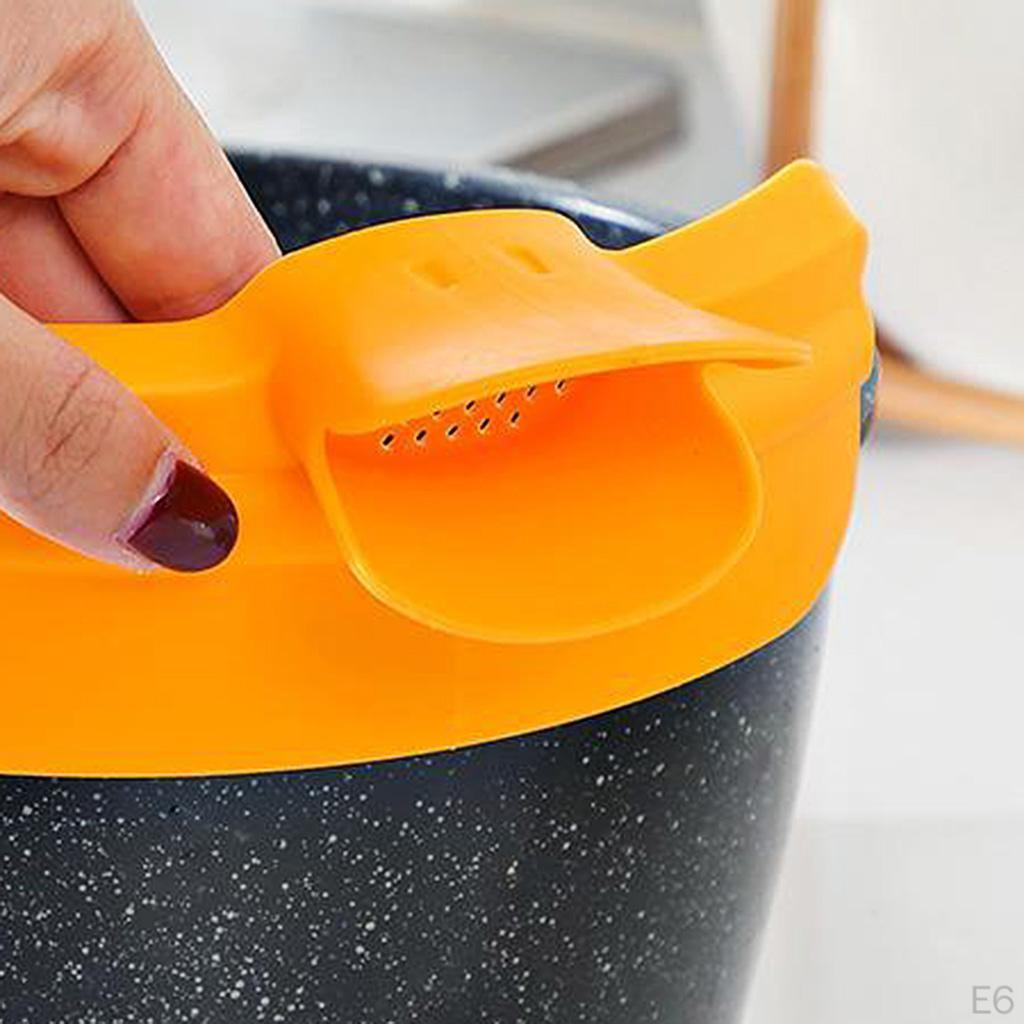 Silicone sul Beccuccio per Tazza/Barattolo per Zuppa Versare Clip Anti-Perdita Deflettore d'Acqua