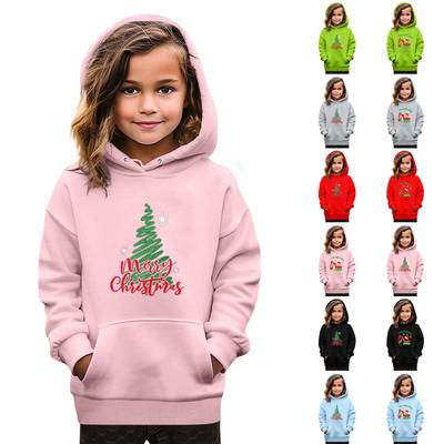 Sweatshirts For Teen Girls Hoodies Long Sleeve Drawstring Pullover Cute Oversized Hoodie Christmas Day
