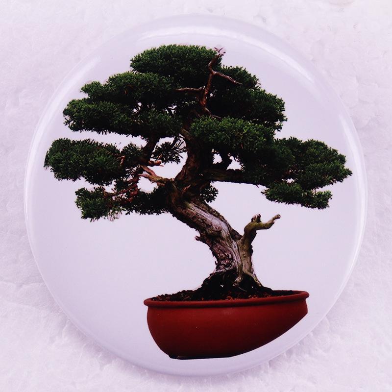 Bonsai Plant Tin Brooch