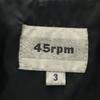 45rpm Leather coat 3 black Men's Used