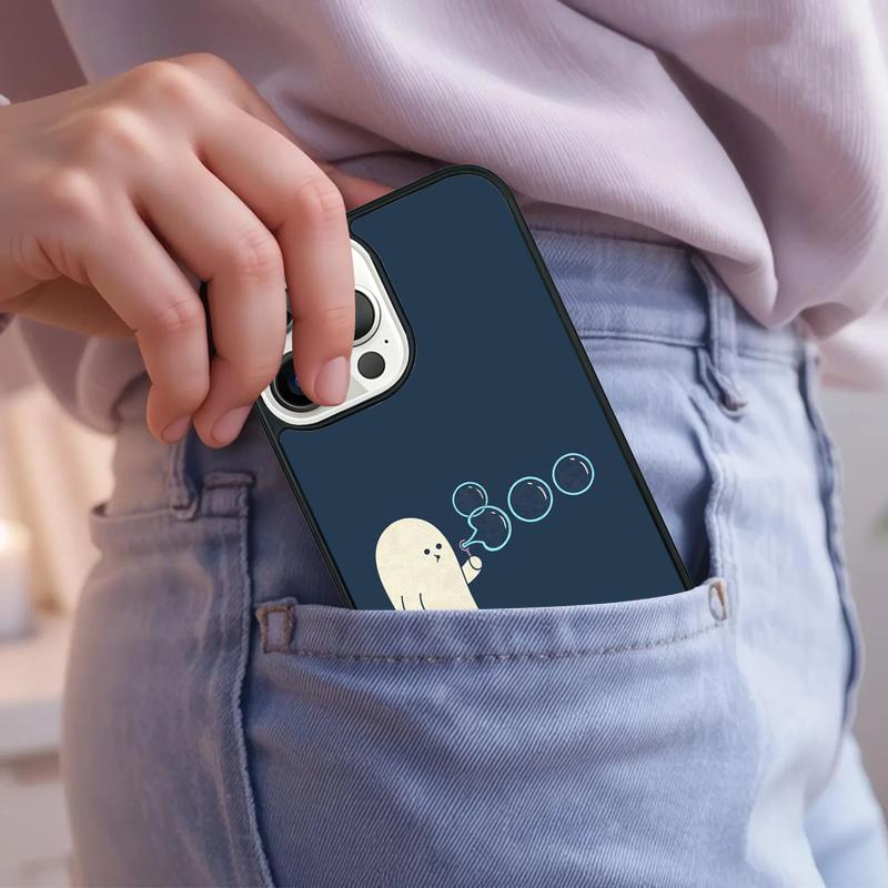 Ghosts Funny Phone Case For iPhone 17 Air 15 16e 14 13 Pro Max Coque 12 11 Pro Max PLUS cover