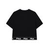 New FILA Crop Tops Women's Jet Black F11W229120FBK
