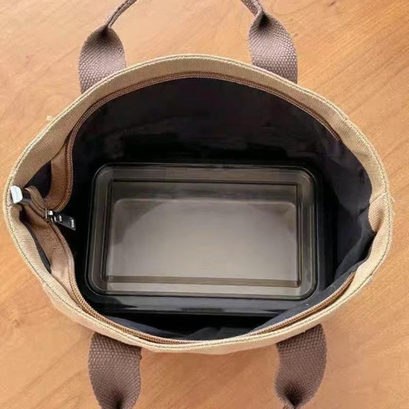 Ensfarget Kvinner Tote Bags Bærbar Gjenbrukbar Canvas Shopping Bag Stor kapasitet lunsjposer