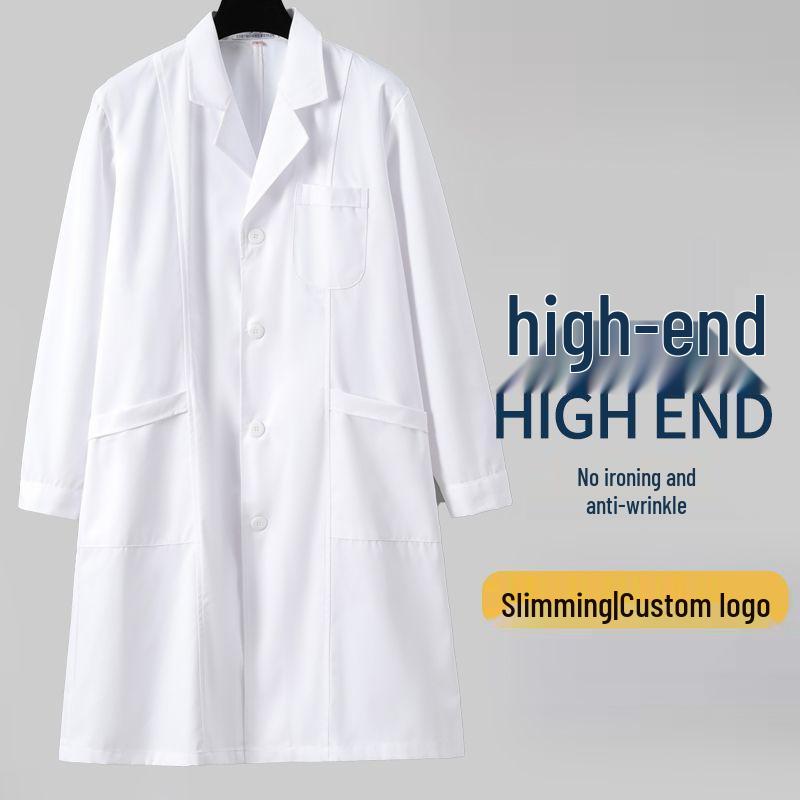 Halat de laborator de iarnă cu căptușeală din fleece: Îmbrăcăminte medicală groasă, cu mânecă lungă, unisex, pentru medici și asistente medicale