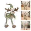 Plush Deer Doll Ornament 21.7Inch High Elk Figure Christmas Decoration For Mantles Shelf Desk Display Home Decoration