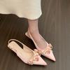 French Fairy High Heels Bag Head Sandals Women's Shoes 2025 New Summer with Skirt New Chinese Pointed Single Shoes