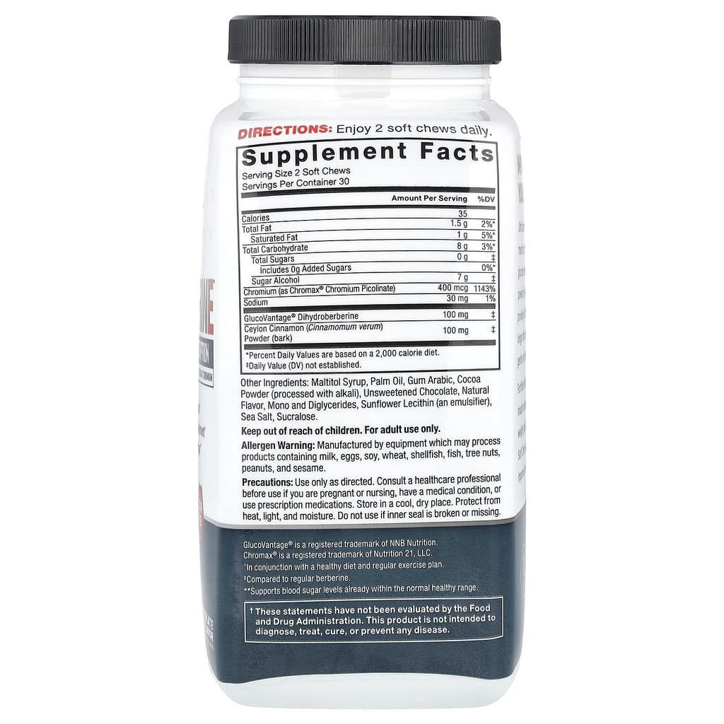 Ultra Berberine™, Chocolate Mint, Soft Chews, 60 Pieces