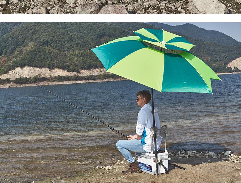 Daiwei Outdoor Rainproof Sun Protection Folding Fishing Umbrella, Universal Fit, 2.4m & 2.2m Sizes