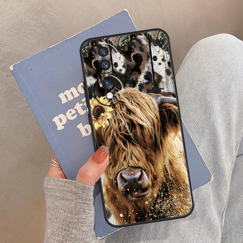 

Чехол Западная Шотландская Корова Подсолнух Милый Для Honor Magic 8 5 6 7 Pro Чехол Для Honor 400 200 Lite 50 70 90 X8a X8b X9a X9b X9c Honor 50 Lite