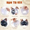 6-24 Sets Therian Mask Kit Paper Blank Masks White Masquerade Masks DIY Animal Half Facemasks for Cosplay Party Birthday Xmas