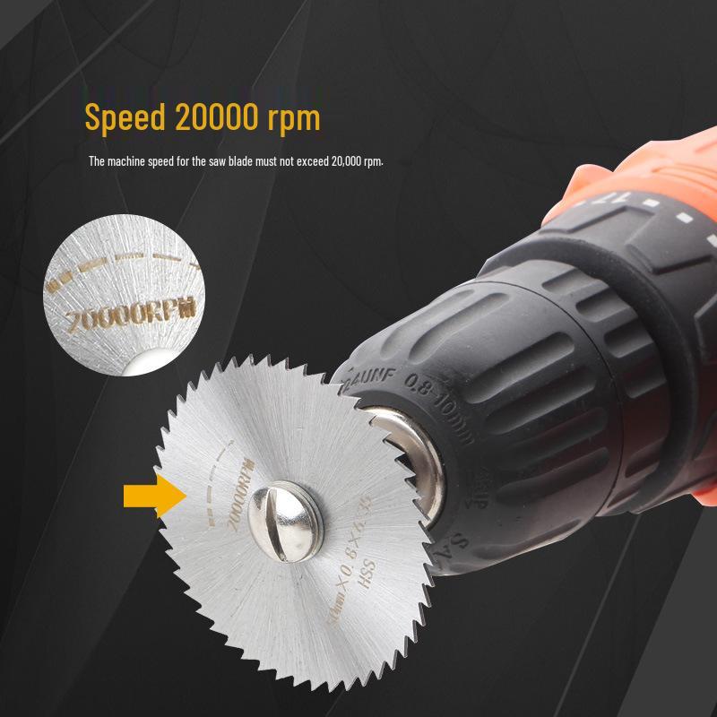 7-Piece High-Speed Steel Circular Saw Blades Set for Wood, Plastic & Small Electric Grinders
