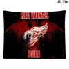 Detroit Red Wings logo Wall Tapestry Aesthetic Wall Hanging Printed Fabric Blanket Decorative Tapestries for Bedroom Living Room Home Decor