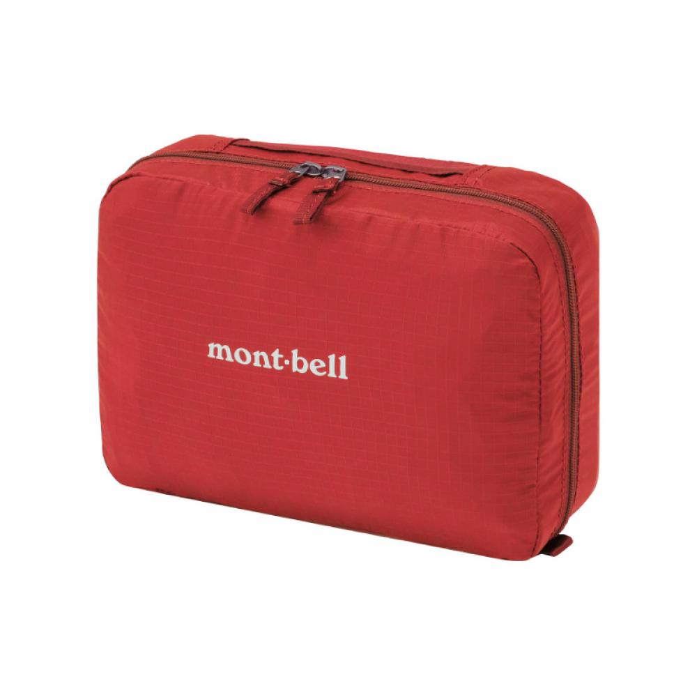 MONTBELL Portable Storage Nylon Toiletry Bag Large Unisex Couple Model Red