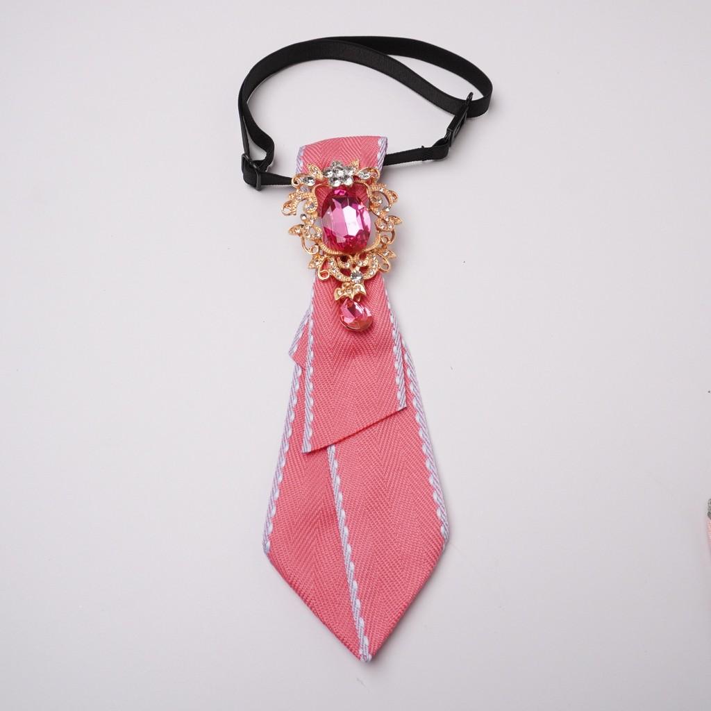 Papillon in Poliestere per Donne Uomini Vintage Goccia d'Acqua Strass Accessorio per Collare