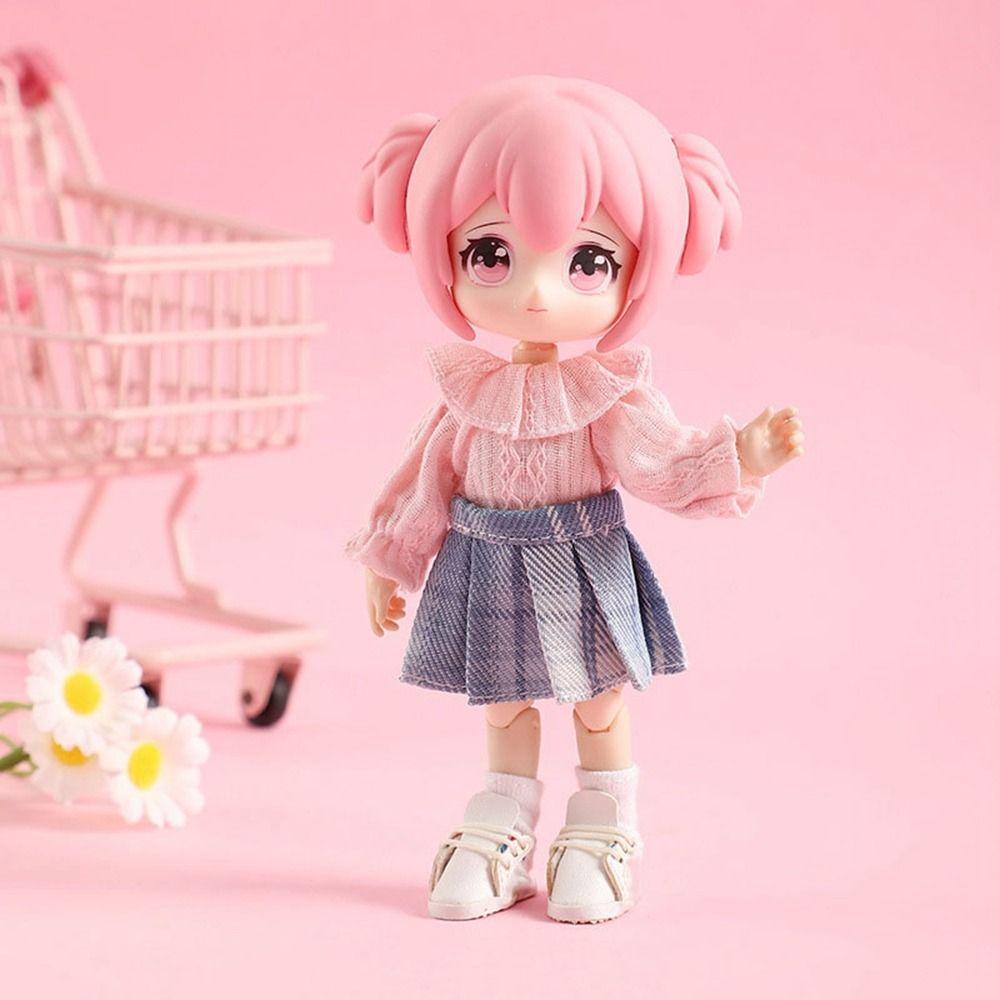 3 Colors Doll Shirt Tops Doll Clothes Accessories for 1/11 ob11 Dolls For 1/12 Bjd Dolls