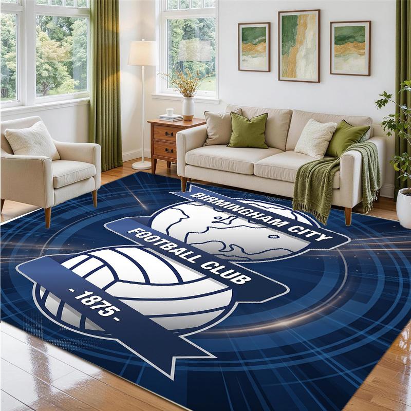 Birmingham City Design Crystal Velvet Rug Soft Decorative Mat for Bedroom Entrance