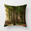 Office Living Room Home Pillowcase Car Ornaments Forest Sunshine Landscape Print Pillowcase