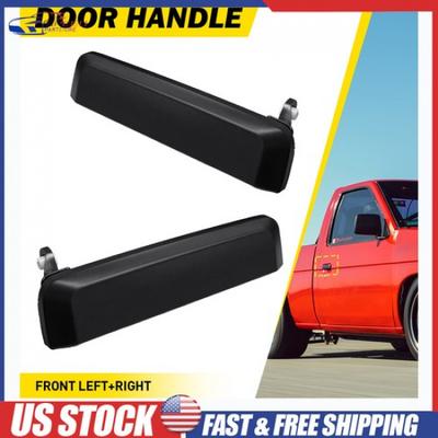 For 1986-1989 Nissan D21 E Outside Exterior Door Handle Front LH + RH Side Black