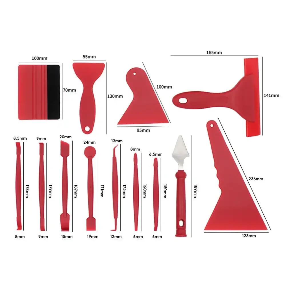 7/13Pcs Car Film Wrap Tool Kit Car Vinyl Wrap Window Tint Film Tool Kit Stickers Install Squeegee Set Scraper Car Accessories