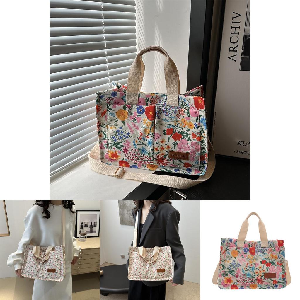 Chic Small Floral Print Shoulder Tote Bag Perfect For Daily Casual Use Modern And Stylish