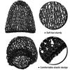 Hair Net Mesh For Women Sleeping Solid Color Crochet Cap Comfortable Snood Beauty Accessories Night Bedtime