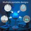 Aurora Projection Lights LED Remote Control Night Light Water Ripple Projection Lamp Bedoom Home Decoration Colorful Table Lamps