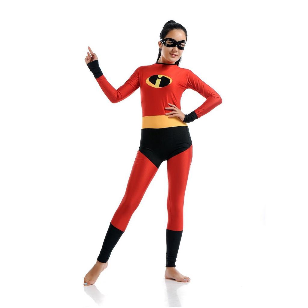 Costumes Incredibles Woman Man Boys Girls Halloween Party Cosplay With 2pcs Mask