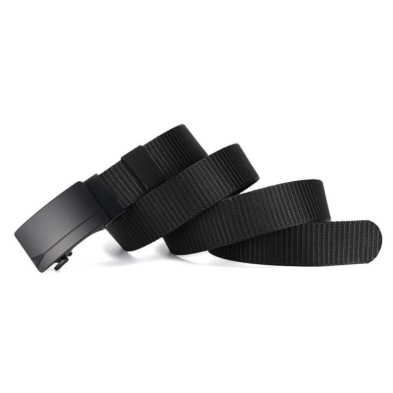 New Belt Automatic Buckle Durable Nylon Tactical Braided Belt for Young and Middle Aged Outdoor Trousers
