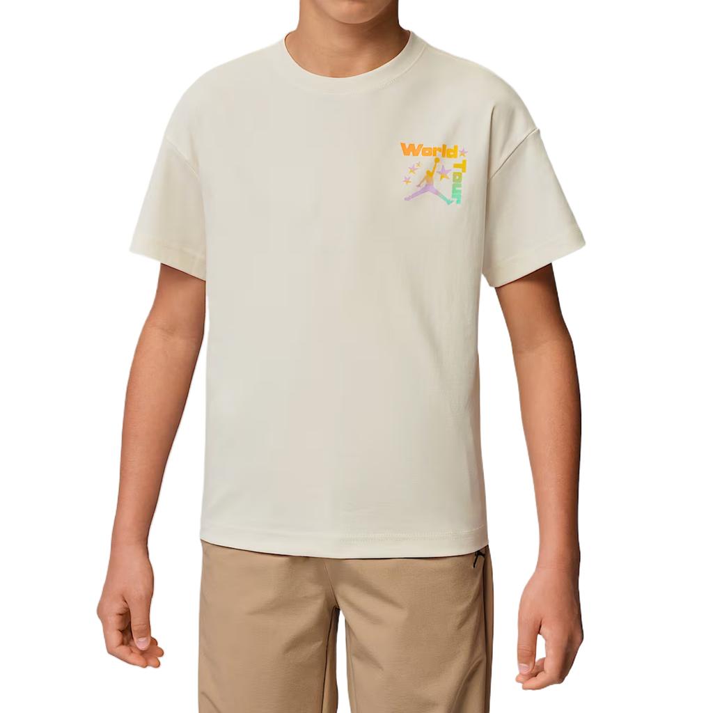 Jordan T-Shirt Simple Knit Round Neck Kids tops IW1474-110