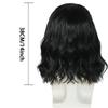 Synthetic Wig Long Curly Hair for Men Daily Use Layered Wig with Bangs Gift Outfits Costume Party Wigs