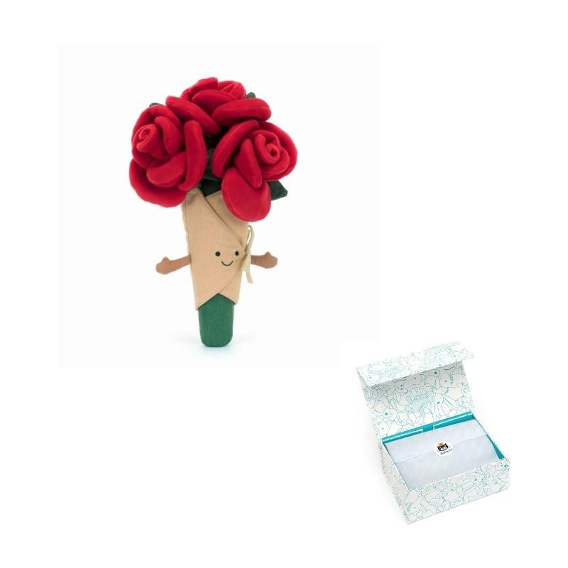 JELLYCAT Handheld Rose Dolls Plush Doll 30cm High