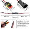 Upgrades 2Pin Quick Connect Wire Connectors Quick Splices 2Pin Waterproof Connectors 40pcs for Automotive Circuits