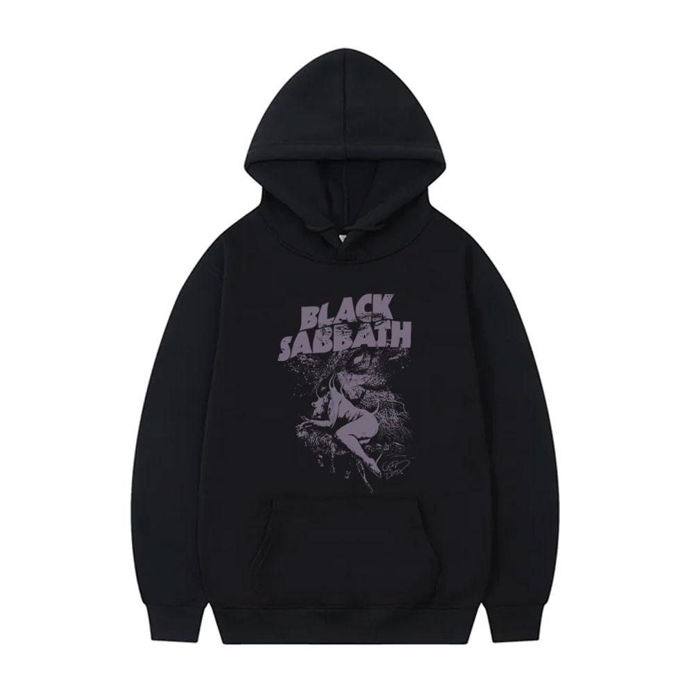 Rock Band Black Sabbath Vintage Hoodie Ozzy Osbourne Pullover Hoodies Herren Damen Heavy Metal Merch Übergroßes Kapuzensweatshirt