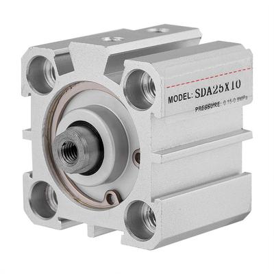 SDA25 10 25mm Bohrung 10mm Hub Aluminium doppeltwirkender pneumatischer Luftzylinder