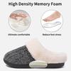 Fashion Litfun Comfy Wool-Like Lined Slippers For Women Chenille Slip On Slides With Memory Foam Winter Fluffy Warm Cozy Indoor Slippers