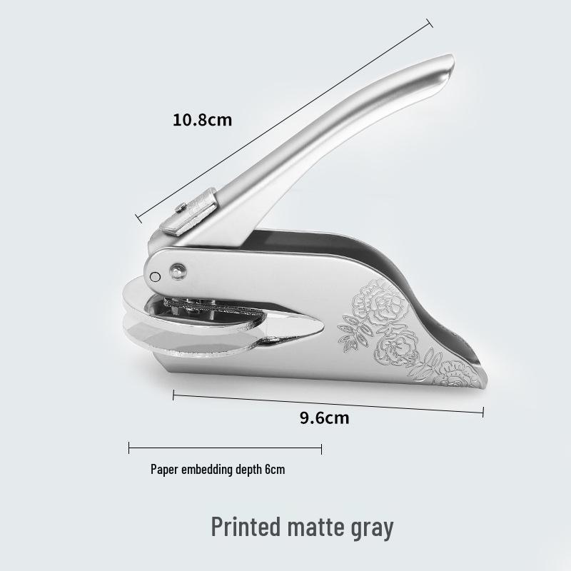 Custom Steel Embossing Pliers for Wedding Logo/Name & Pattern – Raised or Recessed Design Sticker.