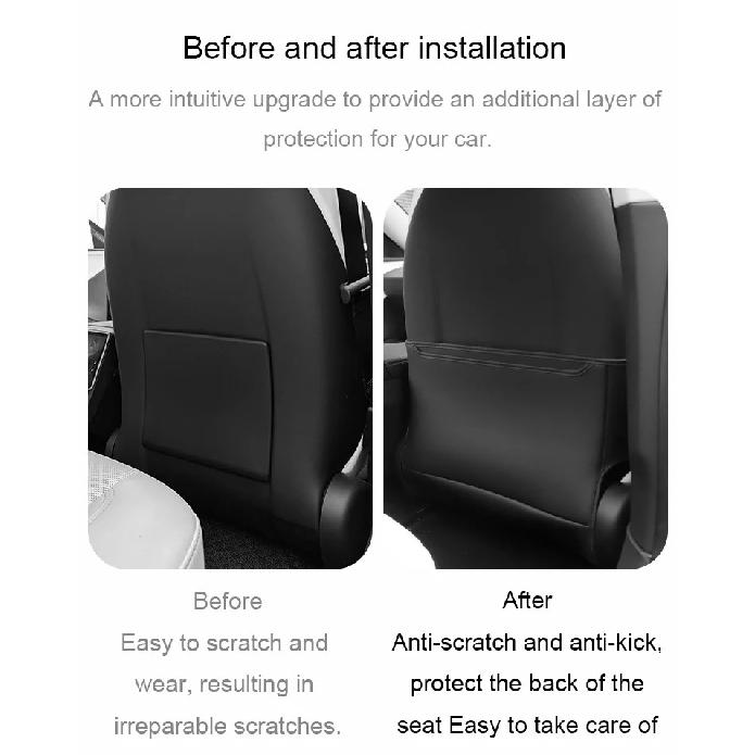 For Tesla Model Y Juniper Seat Anti-kick Pad Rear Safety Seat Anti-Wear Pad Model 3 Highland Rear Seat Car Backrest Protection