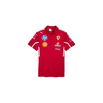 Scuderia Ferrari HP Casual Comfortable Soft Solid Color Short Sleeve T-Shirt Men Tops Red 763938-01