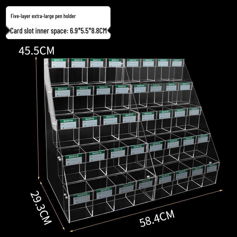 Acrylic Price Tag Display Stand & Pen Holder Combo