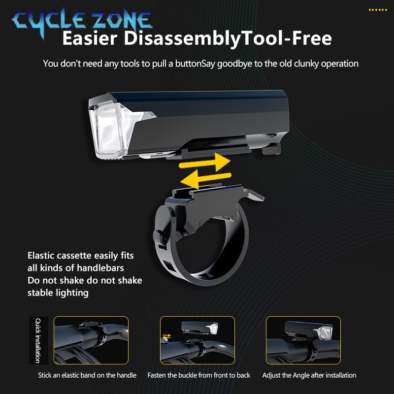 Smart Sensor Bicycle Front Light Type-C Charging LED Bike Head Lamp MTB Bike Flashlight Bicycle Headlight Cycling Accessories