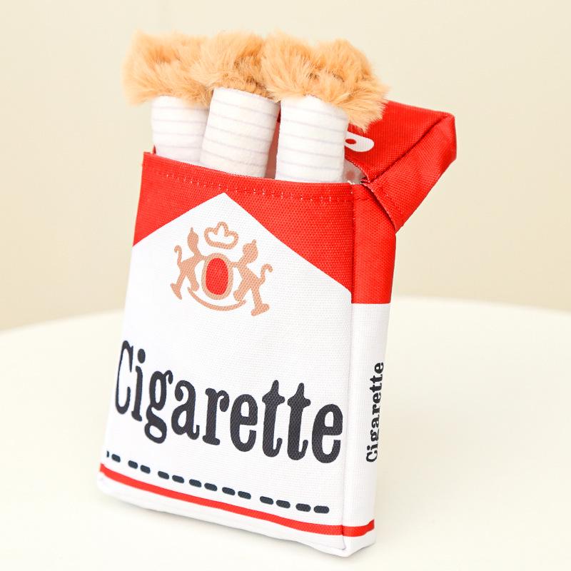 Peluche Bulldog Francese con Palla Squeaky e Giocattolo con Corda per Gatti e Gattini - Resistente al Morso, Design Cartoon Frutta