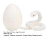 3D Printed Snake Egg with Snake Inside Movable Joints Snake Eggshell Figurine Articulated Snake Fidget Toy Desktop Decoration Ornament