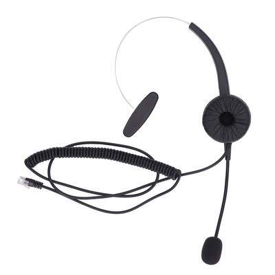 RJ9 Headset Noise Reduction Ergonomic Adjustable Volume Control Computer Headset for Online Classes