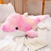 Colorful Dolphin Doll Sleeping Pillow Ragdoll Children's Bed Large Whale Plush Toy Boys and Girls