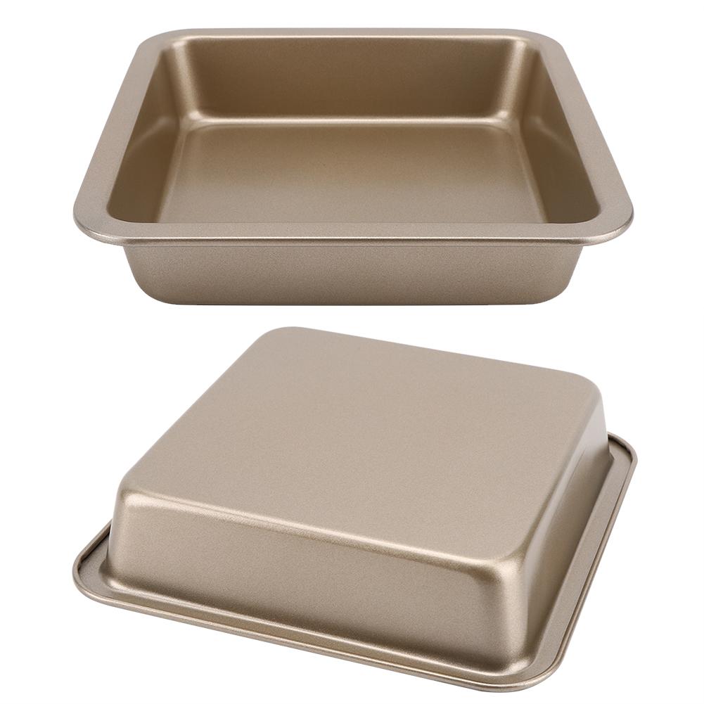 2Pcs ‑Shaped Non‑Stick Cheese Cake Pizza Mold Tray Bakeware Kitchen Baking Tools(Black )